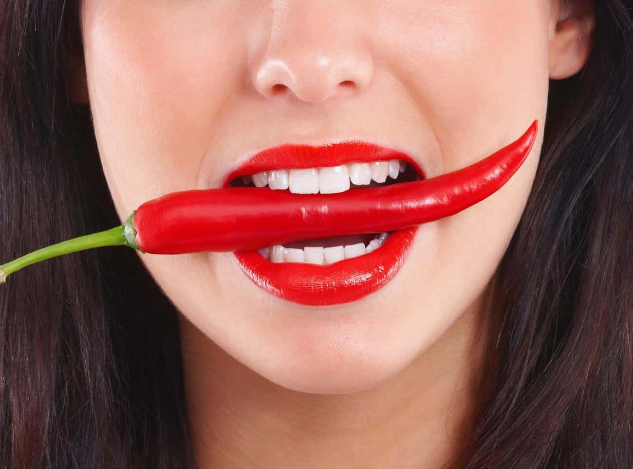 Close-up of a smile with immediate whitening results after treatment Hinckley